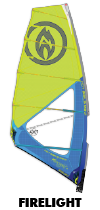 Firelight lightest 5 battens windsurf sail on the market